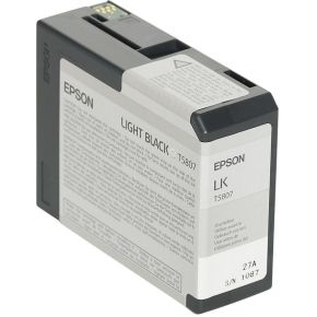 Epson inktpatroon licht zwart T 580 80 ml T 5807