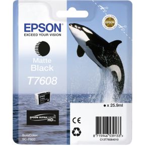 Epson inktpatroon mat zwart T 7608