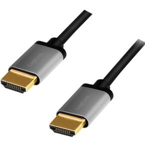 LogiLink CHA0100 HDMI kabel 1 m HDMI Type A (Standaard) Zwart, Grijs