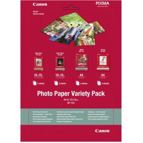 Canon VP-101 Photo Paper Variety Pack A 4 u. 10x15 cm 4x5 Vel