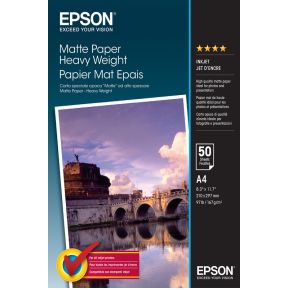 Epson S041256 Heavy Weight Mat Paper A4 50 vel 167 gram