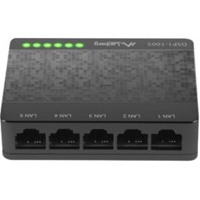 Lanberg DSP1-1005 netwerk-switch Unmanaged Gigabit Ethernet (10/100/1000) Zwart, Grijs