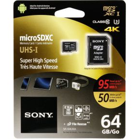 Sony Microsdxc Kaart 64Gb High Speed Class 10 Incl Adapter sony kopen in de aanbieding