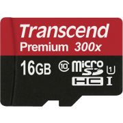 Transcend microSDHC 16GB Class 10 UHS-I 300X