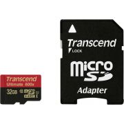 Transcend microSDHC 32GB Class 10 UHS-I MLC 600x SD-Adapter