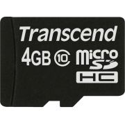 Transcend microSDHC 4GB Class 10 - [TS4GUSDC10]