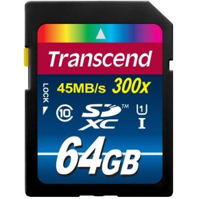 Transcend SDXC 64GB Class10 UHS-I 300x Premium