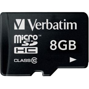 Verbatim Microsdhc 8Gb Class 10 verbatim kopen in de aanbieding