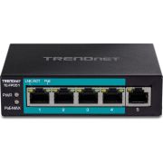 Trendnet-TE-FP051-netwerk-Unmanaged-Fast-Ethernet-10-100-Power-over-Ethernet-PoE-Zwart-netwerk-switch
