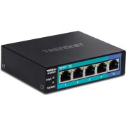 Trendnet TE-GP051 netwerk- Unmanaged Gigabit Ethernet (10/100/1000) Power over Ethernet (PoE) netwerk switch