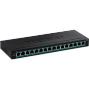 Trendnet TPE-TG160H netwerk- Managed Gigabit Ethernet (10/100/1000) Power over Ethernet (PoE) netwerk switch