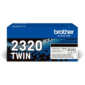 Brother TN-2320TWIN tonercartridge 1 stuk(s) Origineel Zwart