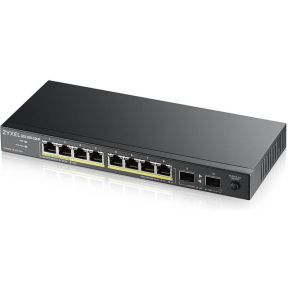 Zyxel GS1100-10HP v2 Unmanaged Gigabit Ethernet (10/100/1000) Power over Ethernet (PoE) Zwart netwerk switch