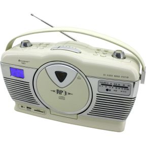Soundmaster Rcd1350Be Kofferradio Fmam Cd Speler Usb Sd Kaartlezer Beige soundmaster kopen in de aanbieding