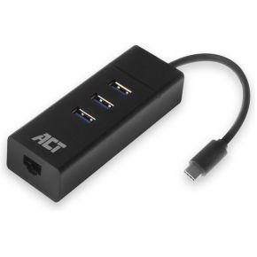 ACT USB-C Hub 3x USB-A, ethernet