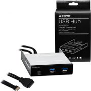 Chieftec MUB-3003 interface hub USB 3.2 Gen 2 (3.1 Gen 2) Type-A 10000 Mbit/s Zwart