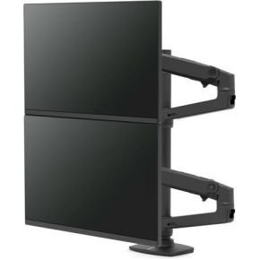 Ergotron LX 40 Dual Stacking Monitorarm/Klem Zwart