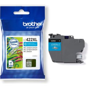Brother LC-422XLC inktcartridge 1 stuk(s) Origineel Cyaan
