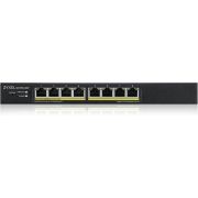 Zyxel GS1915-8EP Managed L2 Gigabit Ethernet (10/100/1000) Power over Ethernet (PoE) Zwart netwerk switch