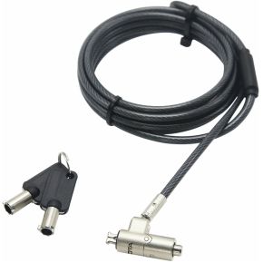 Dicota D31886 kabelslot Zwart, Zilver 2 m