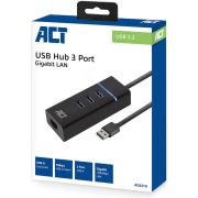 ACT-AC6310-interface-hub-USB-3-2-Gen-1-3-1-Gen-1-Type-A-5000-Mbit-s-Zwart