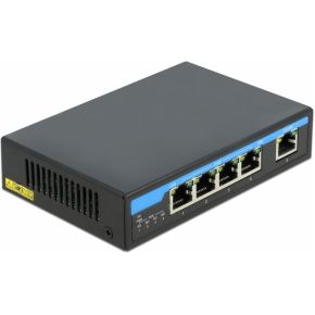 DeLOCK 87764 netwerk- Gigabit Ethernet (10/100/1000) Power over Ethernet (PoE) Zwart netwerk switch