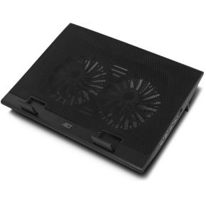 ACT Laptopstandaard, met ventilator, hoogte verstelbaar in 2 standen, 4-poorts hub