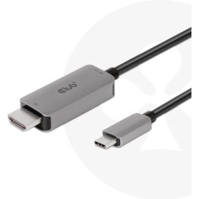 CLUB3D USB Gen2 Type-C to HDMI 4K120Hz 8K60Hz HDR10 with DSC1.2 Active Cable M/M 3m