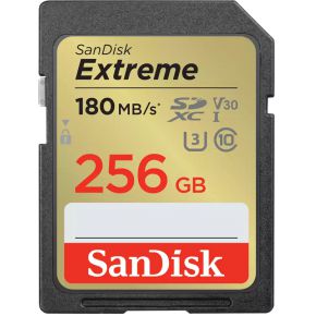 SanDisk Extreme 256GB SDXC Geheugenkaart