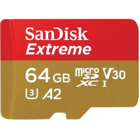 SanDisk Extreme 64GB MicroSDXC Geheugenkaart