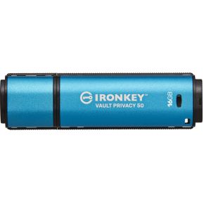 IronKey Vault Privacy 50 - secure USB flash drive 16 GB - Blauw