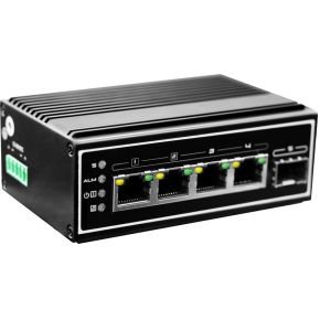 LevelOne IGU-0502 Unmanaged Gigabit Ethernet (10/100/1000) Power over Ethernet (PoE) Zwart netwerk switch
