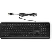 Nedis KBMU200BKUS Bedraad Zwart Toetsenbord