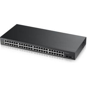 Zyxel GS1900-48HP Managed L2 Gigabit Ethernet (10/100/1000) Power over Ethernet (PoE) Zwart netwerk switch