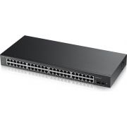 Zyxel GS1900-48HP Managed L2 Gigabit Ethernet (10/100/1000) Power over Ethernet (PoE) Zwart netwerk switch