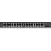 Zyxel-GS1900-48HP-Managed-L2-Gigabit-Ethernet-10-100-1000-Power-over-Ethernet-PoE-Zwart-netwerk-switch