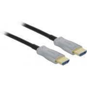 DeLOCK 84137 HDMI kabel 100 m HDMI Type A (Standaard) Zwart, Grijs