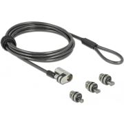 Navilock 20676 kabelslot Zwart, Zilver 2 m