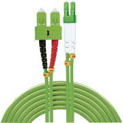 Lindy-46320-Glasvezel-kabel-1-m-2x-LC-2x-SC-OM5-Groen