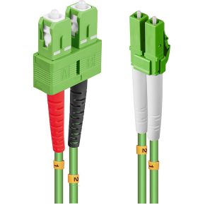 Lindy 46321 Glasvezel kabel 2 m 2x LC 2x SC OM5 Groen