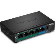 Trendnet TPE-TG52 netwerk- Unmanaged Gigabit Ethernet (10/100/1000) Power over Ethernet (PoE) netwerk switch