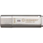 Kingston Technology IronKey Locker+ 50 USB flash drive 128 GB USB Type-A 3.2 Gen 1 (3.1 Gen 1) Zilve