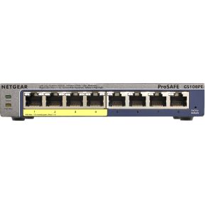 Netgear 8-Port Gigabit GS108PE-300EUS netwerk switch