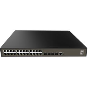 LevelOne GEL-2871 netwerk- Managed L2+ Gigabit Ethernet (10/100/1000) 1U Zwart netwerk switch