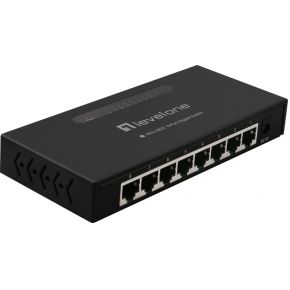 LevelOne GEU-0822 netwerk- Unmanaged Gigabit Ethernet (10/100/1000) Zwart netwerk switch