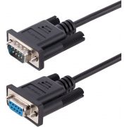 StarTech.com 9FMNM-3M-RS232-CABLE seriële kabel Zwart DB-9