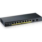 Zyxel-GS1900-10HP-Managed-L2-Gigabit-Ethernet-10-100-1000-Power-over-Ethernet-PoE-Zwart-netwerk-switch