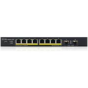 Zyxel-GS1900-10HP-Managed-L2-Gigabit-Ethernet-10-100-1000-Power-over-Ethernet-PoE-Zwart-netwerk-switch