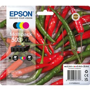 Epson 503XL Multipack Zwart, Cyaan, Magenta, Gele inktcartridge