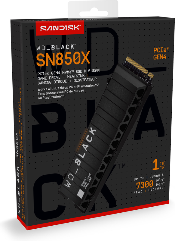 Megekko.nl - WD Black SN850X 1TB Heatsink M.2 SSD